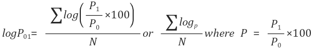 Simple Average of Price Relative1